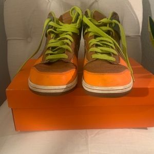 Nike Dunk High Premium M8 W10 Orange Blaze/Cognac